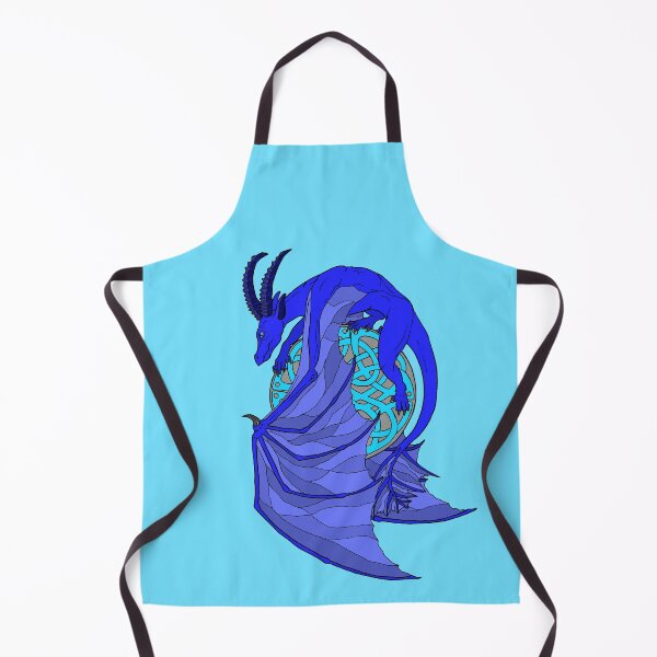 Item preview, Blue Celtic Circle Dragon designed and sold by TinkerandBone.