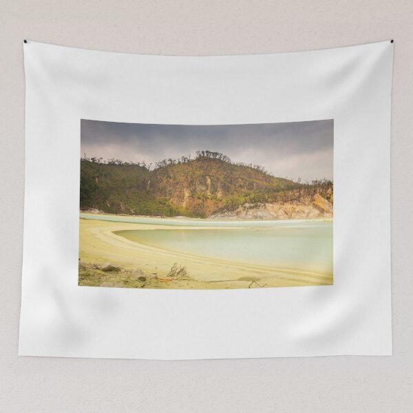 Item preview, Long exposure of Kawah Putih volcanic sulphur lake inside the crater, Indonesia designed and sold by SnapTPhotograph.