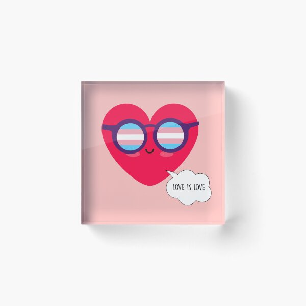 Item preview, Love is love - Transgender Valentines Day designed and sold by HappyLime.