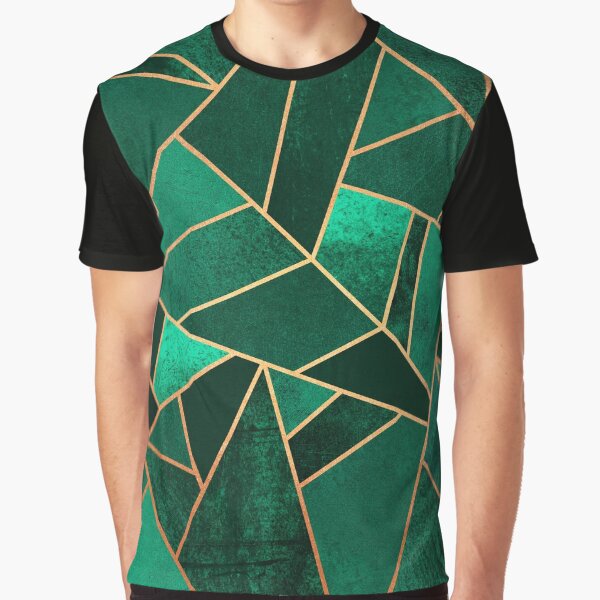 Emerald and Copper Graphic T-Shirt