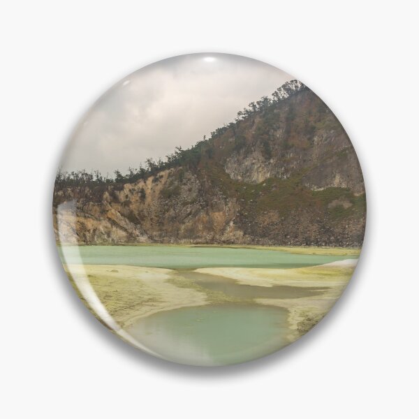 Item preview, Tourists at the volcanic sulphur crater lake of Kawah Putih, Indonesia designed and sold by SnapTPhotograph.