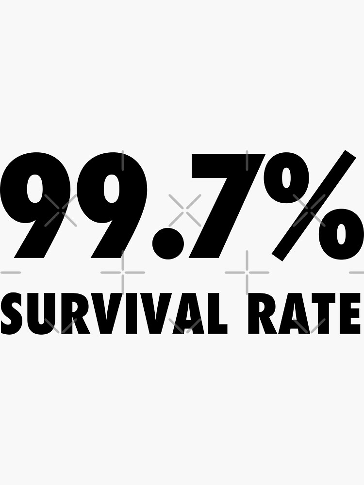 99.7% survival rate sarcastic protest by Tee-Palooza