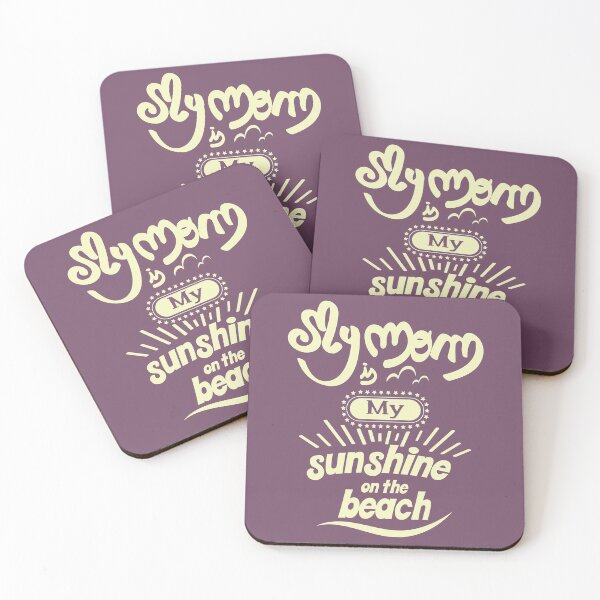 Item preview, My Mom is my sunshine on the beach (white bold) designed and sold by Arteria Mix.