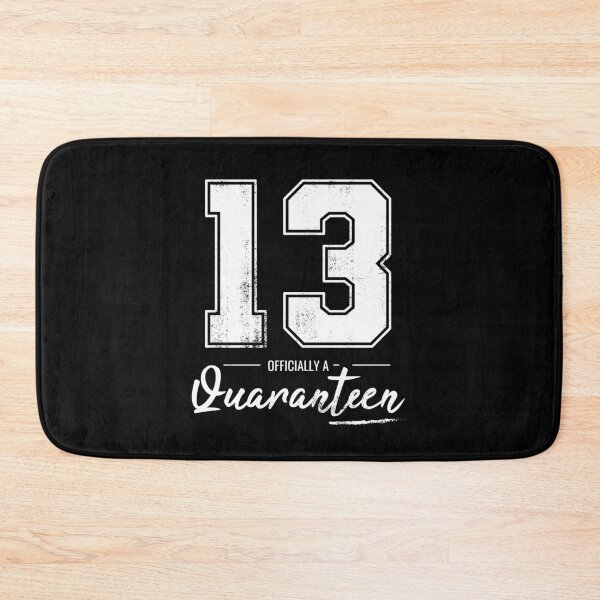 Item preview, 13 Officially a Quaranteen Birthday Shirt College Varsity Style | Quarantine Alone Solitary Introvert designed and sold by ibeargifts.