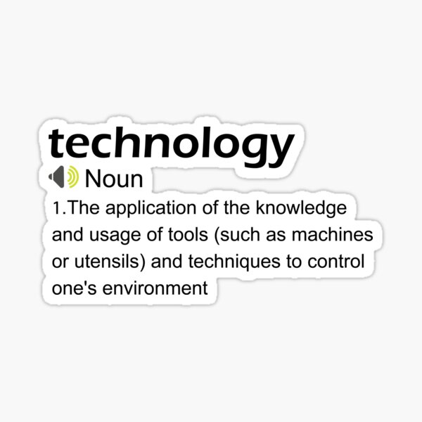 Funny Technology Definition Sticker
