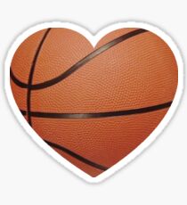Pegatina Corazón de baloncesto