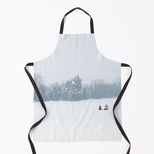 Item preview, Two little boys play in a snowy meadow on a winter day designed and sold by brambillasimone.