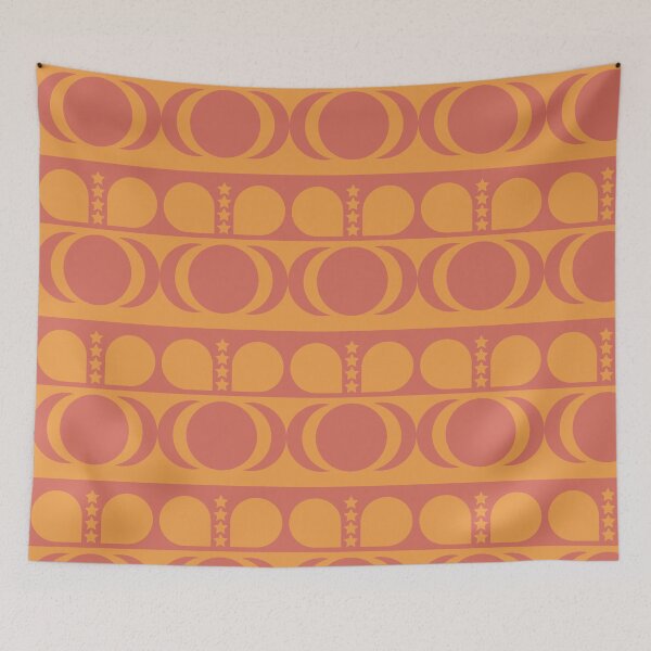 Item preview, Abstract Sunset Moon Phases Art designed and sold by Juniper's  Universe.