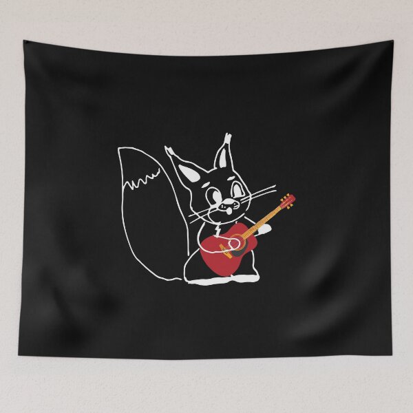 Item preview,  red squirrel playing guitar, gift squirrel playing guitar, Funny red squirrel,  red squirrel American cute designed and sold by HananDesign13.