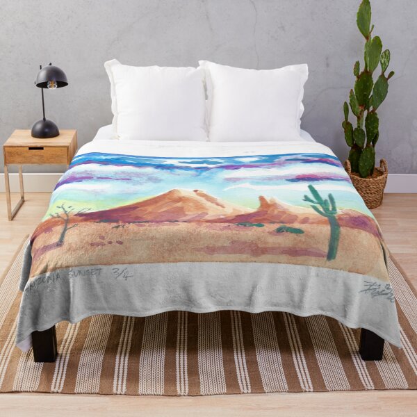 Item preview, Arizona Sunset Watercolor 3/4 designed and sold by BreonBliss.