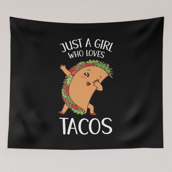 Item preview, Just A Girl Who Loves Tacos designed and sold by OnepixArt.