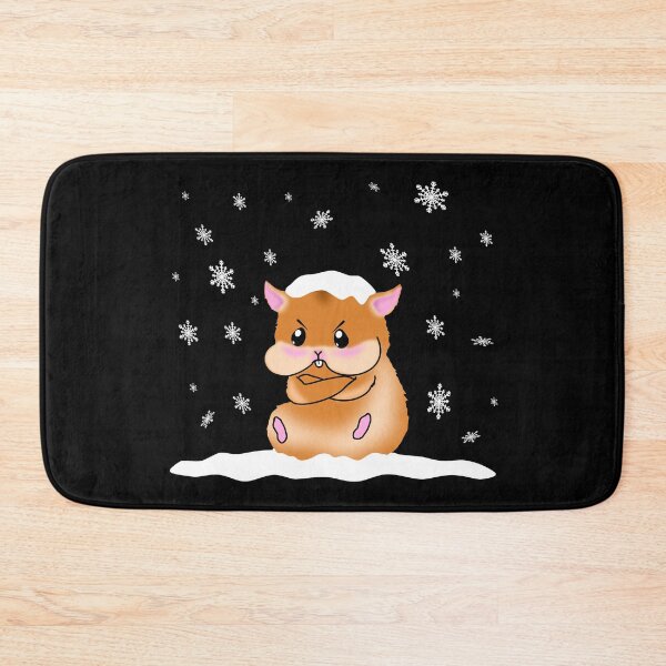 Item preview, A Cute Brown Hamster With Angry Facial Expression Sitting In The Snow designed and sold by Paulina Vanlife.