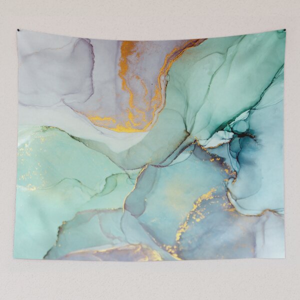 Item preview, Abstract Blue Green Art Print By LandSartprints designed and sold by LandSartprints.