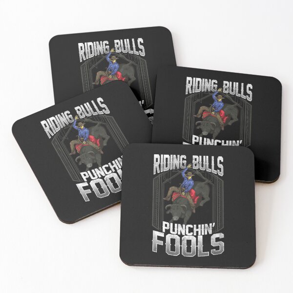 Item preview, Funny Competitive Riding Bulls Punchin' Fools designed and sold by perfectpresents.
