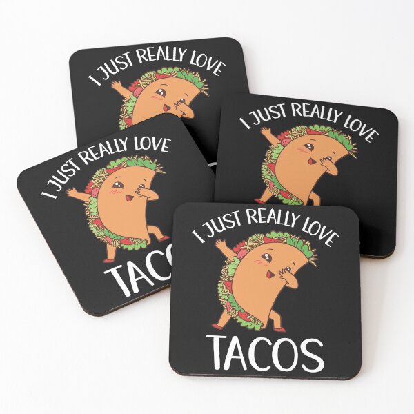 Item preview, I Just Really Love Tacos Cute Kawaii designed and sold by OnepixArt.