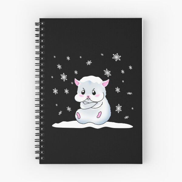 Item preview, A Cute Grey Hamster With Angry Facial Expression Sitting In The Snow designed and sold by Paulina Vanlife.