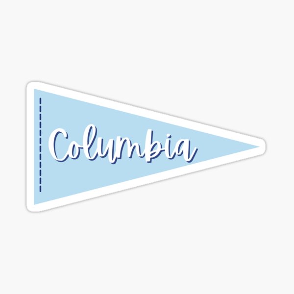 Item preview, Columbia Pennant Flag - Light Blue designed and sold by emmartin1014.