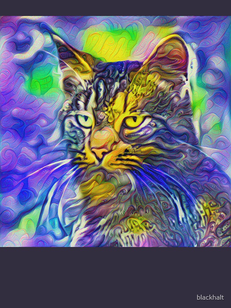 Artificial neural style iris flower cat by blackhalt
