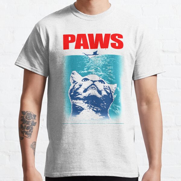 Paws Cat and Mouse Top, Cute Funny Cat Lover Classic T-Shirt