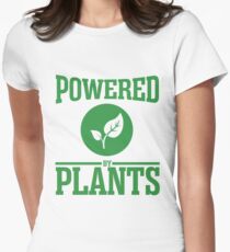 Powered by plants Women's Fitted T-Shirt