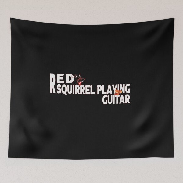 Item preview,  red squirrel playing guitar, gift squirrel playing guitar, Funny red squirrel,  red squirrel American cute designed and sold by HananDesign13.