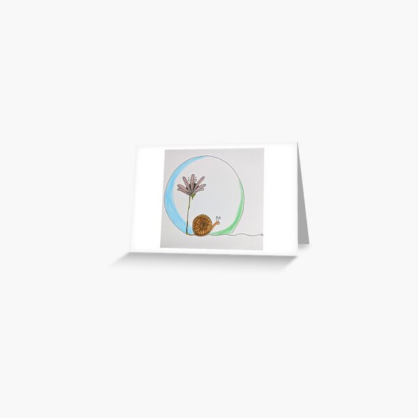 I'm just a snail.... Greeting Card