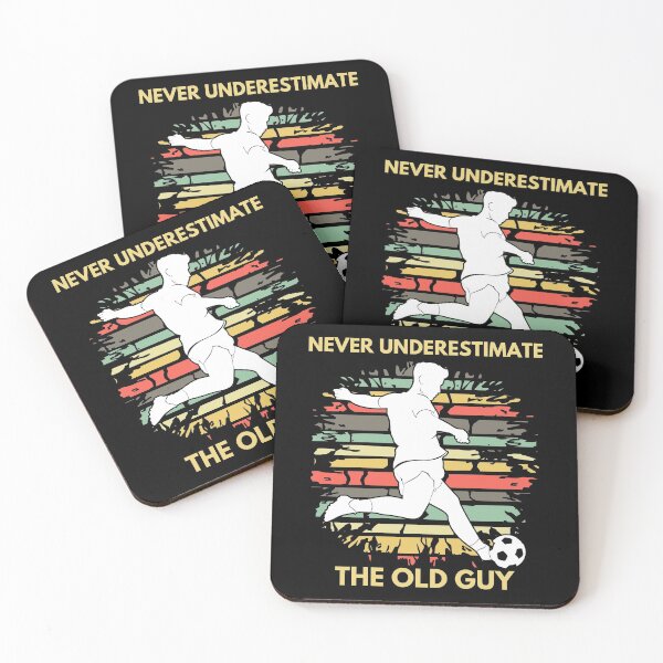 Item preview, Never underestimate the old guy Football Soccer designed and sold by TrendingTees4u.