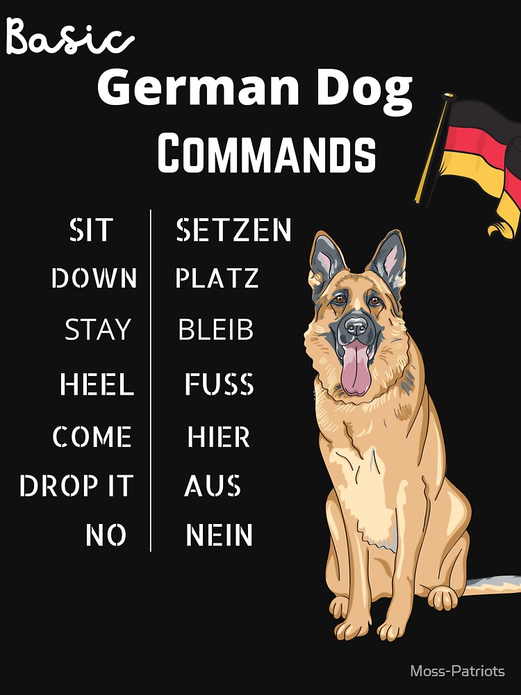 Basic German Dog Commands' Essential T-Shirt for Sale by Moss