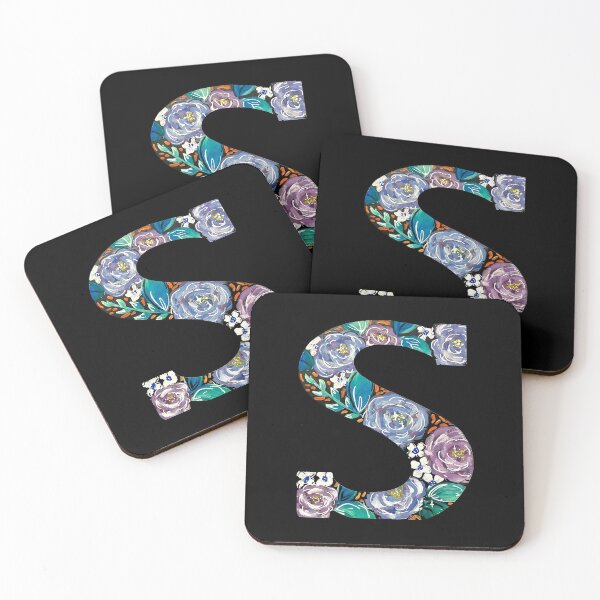 Item preview, S - floral letter series  designed and sold by hauntihng.