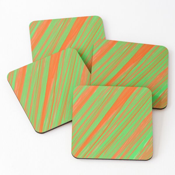 Item preview, Green and Orange Stripes designed and sold by StarCap7.