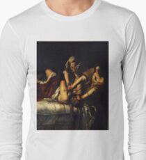 Judith Slaying Holofernes by Artemisia Gentileschi Long Sleeve T-Shirt