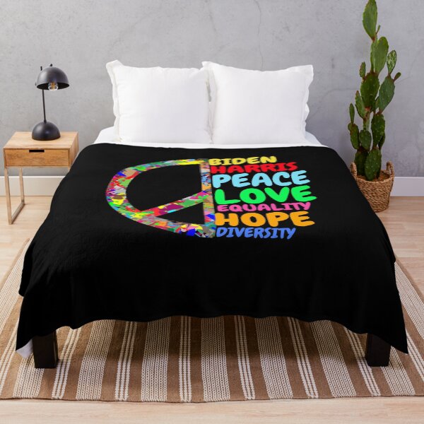 Item preview, Biden Harris Peace Love Equality Hope T Shirt designed and sold by broiler1993.