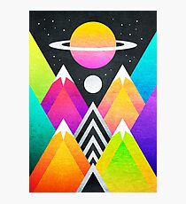 Saturn Peaks Photographic Print