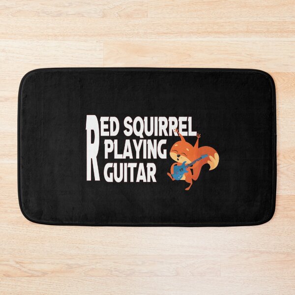 Item preview, red squirrel playing guitar, gift squirrel playing guitar, Funny red squirrel,  red squirrel American cute designed and sold by HananDesign13.