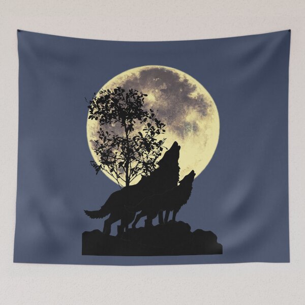 Item preview, Howling wolves  designed and sold by AJSkinnerPrints.