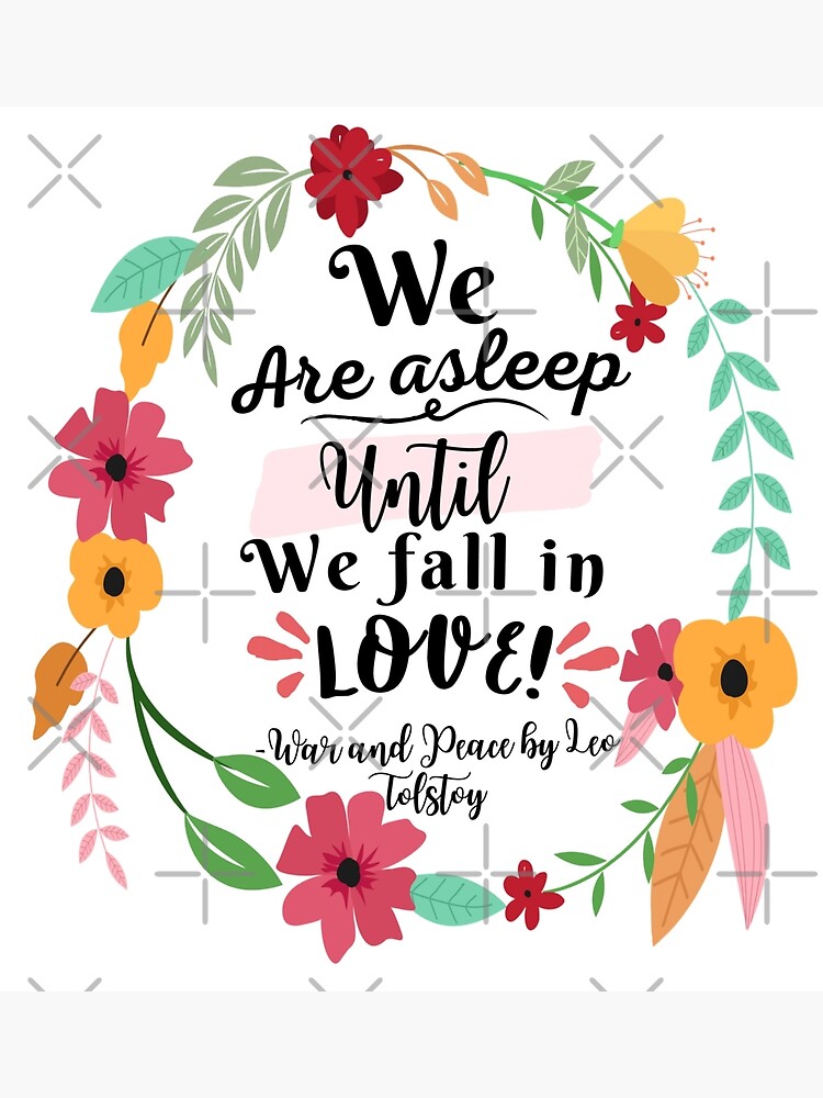 Thumbnail 3 of 3, Poster, Leo Tolstoy War & Peace Quote designed and sold by Dollfacedesign.
