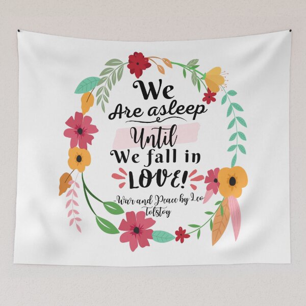 Item preview, Leo Tolstoy War & Peace Quote designed and sold by Dollfacedesign.