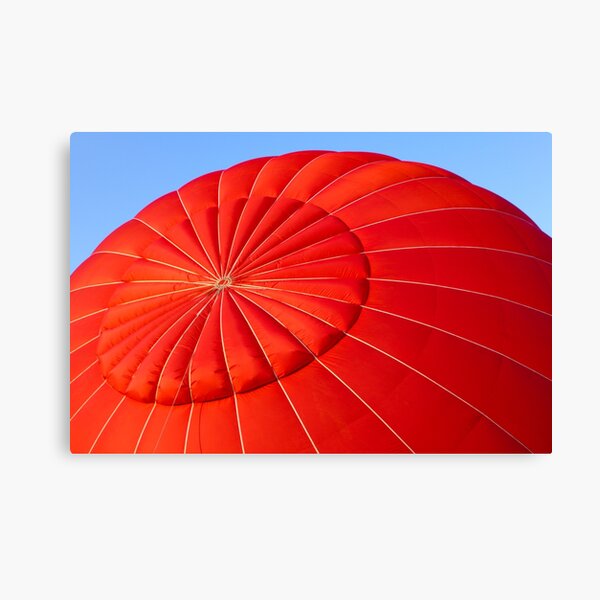 Puffy Red Hot Air Balloon Canvas Print