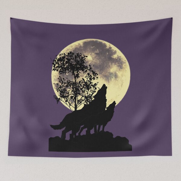 Item preview, Howling wolves, designed and sold by AJSkinnerPrints.