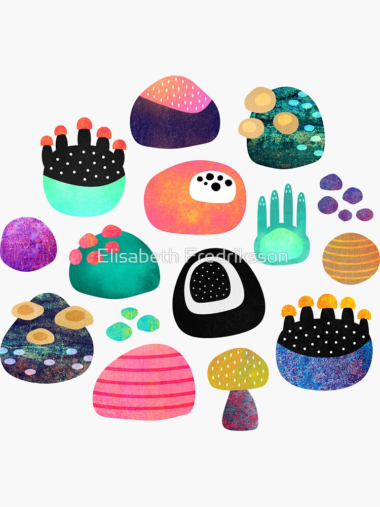 Thumbnail 3 of 3, Sticker, Ocean Treasures designed and sold by foto-ella.