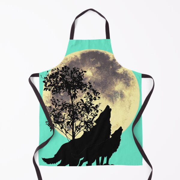 Item preview, Howling wolves moon designed and sold by AJSkinnerPrints.