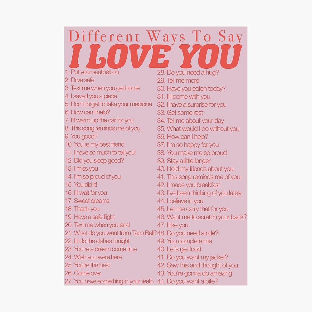 100 Ways To Say I Love You | ubicaciondepersonas.cdmx.gob.mx