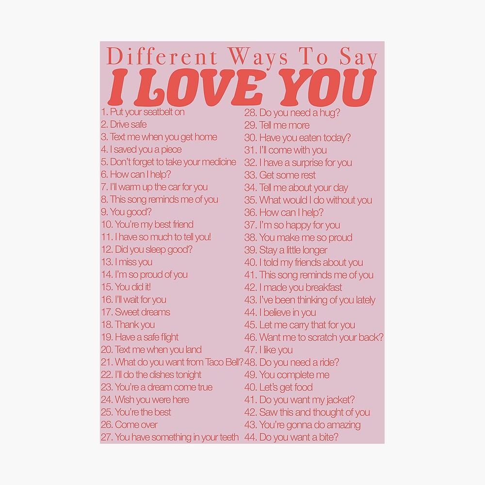 100 Ways To Say I Love You Ubicaciondepersonas cdmx gob mx