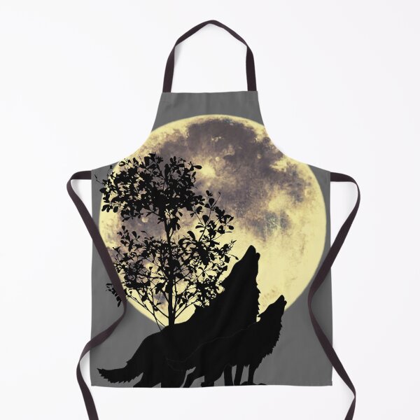 Item preview, Howling wolves moonlight designed and sold by AJSkinnerPrints.