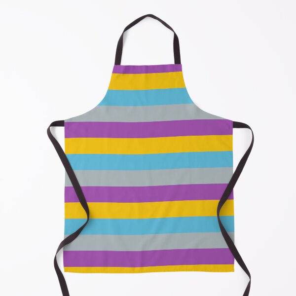 Item preview, Colourful Stripes Minimal Pattern (Grey Purple Yellow Blue) designed and sold by TalBright.