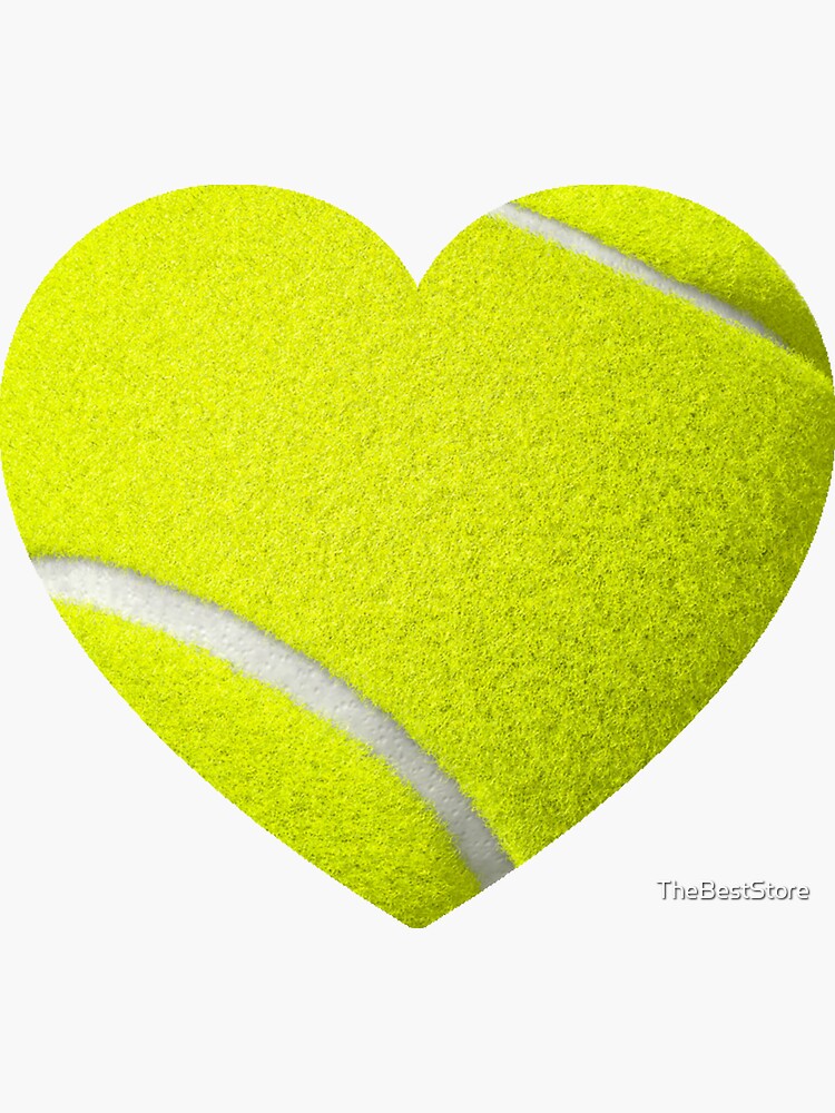 &quot;Tennis Heart&quot; Sticker for Sale by TheBestStore | Redbubble