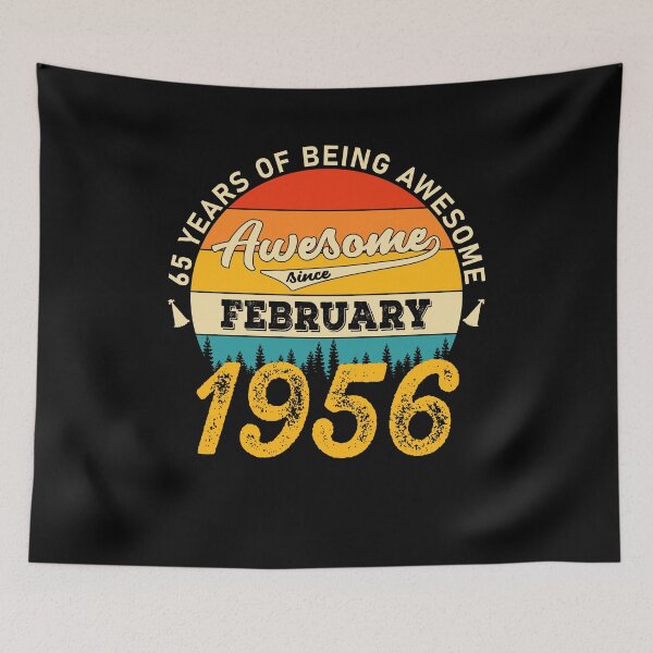 Item preview, 65th Birthday 65 Years Born In 1956 February designed and sold by Renergie.