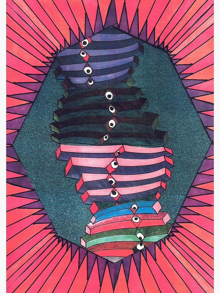 Thumbnail 3 of 3, Journal, TRILOBITE TESSELATION #5 designed and sold by DAVIDLIBERTY.