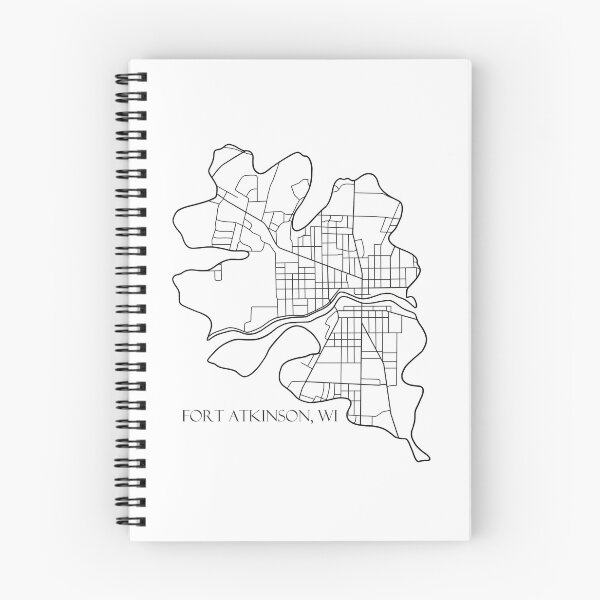 Item preview, Mapa de Fort Atkinson Leaf designed and sold by Annika Carter.