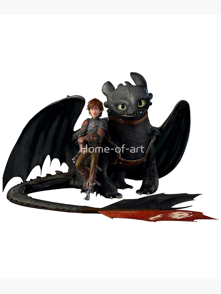 Disover hiccup & toothless Premium Matte Vertical Poster